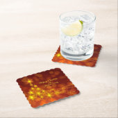 一致するセット金ゴールド星ツリー変更名 ペーパーコースター (インサイチュ)