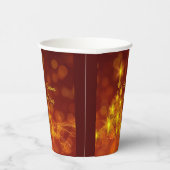 一致するセット金ゴールド星ツリー変更名 紙コップ (右)