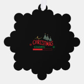 一致するファミリクリスマスのロード オーナメントカード (正面)