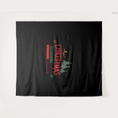 一致するファミリクリスマスのロード タペストリー (正面(横))