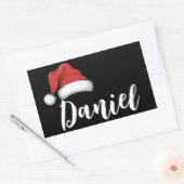 一致するファミリクリスマスクリスマスパーソナライズされた名 長方形シール (封筒)