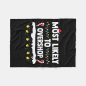 一致するファミリショッピングCをオーバーショップする可能性が高い フリースブランケット (正面(横))