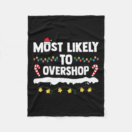 一致するファミリショッピングCをオーバーショップする可能性が高い フリースブランケット (正面)