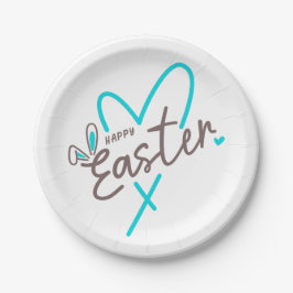 一致するファミリハッピーイースター ペーパープレート