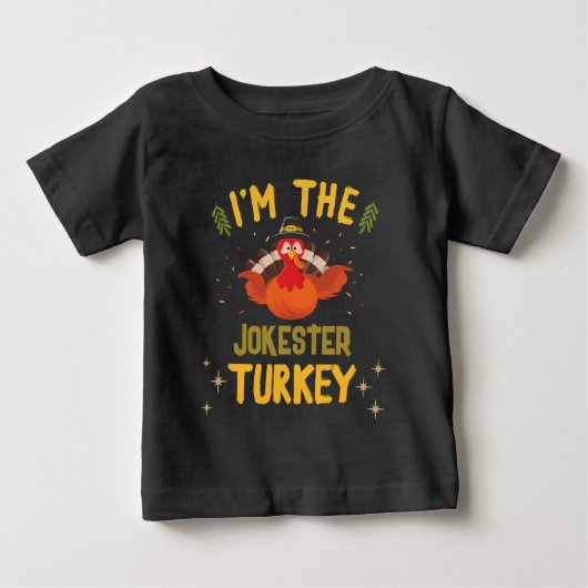 一致するファミリーキャラクタートレイト名Thanksgiving ベビーTシャツ (正面)