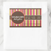 一致するベーカリーシール 長方形シール (バッグ)