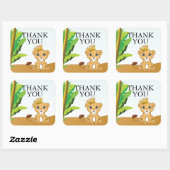 一致するライオンの王ラベル スクエアシール (シート)