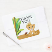 一致するライオンの王ラベル スクエアシール (封筒)