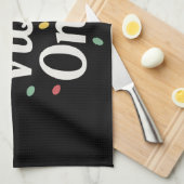 一致する家族のメリークリスマスの雰囲気のみ キッチンタオル (四つ折り)