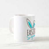 一致する家族の復活祭チーム コーヒーマグカップ (正面左)