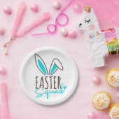 一致する家族の復活祭チーム ペーパープレート (パーティー)