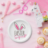 一致する家族の復活祭チーム ペーパープレート (パーティー)