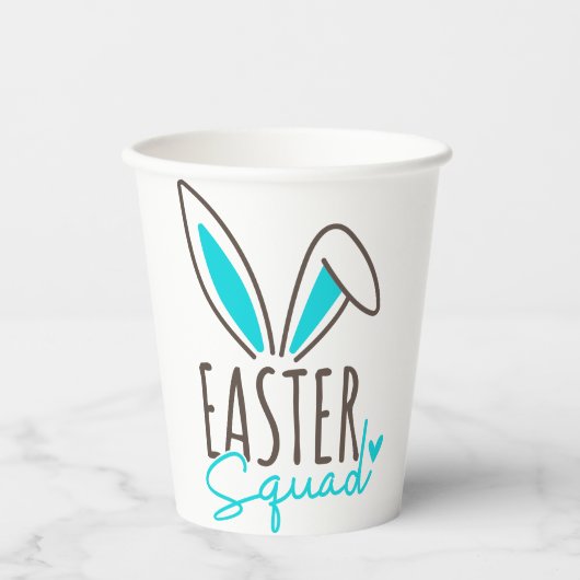 一致する家族の復活祭チーム 紙コップ (正面)