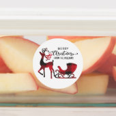 一致する家族クリスマス | パーソナライズされたモダン ラベル (貼付)