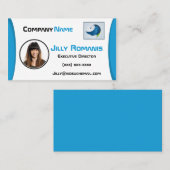 一致する従業員IDバッジのフォトビジネスカード 名刺 (正面/裏面)