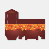 一致する感謝祭オレンジの葉の名前の年 フェイバーボックス (折り畳みなし)