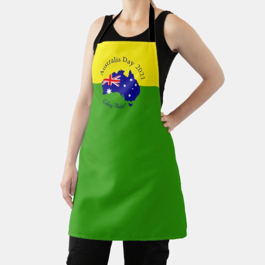 一致する文字の編集オーストラリアの日 エプロン (インサイチュ)