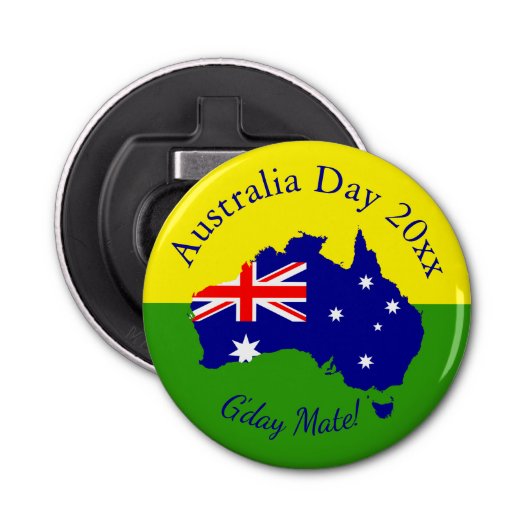 一致する文字の編集オーストラリアの日 栓抜き (正面)