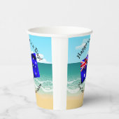 一致する文字の編集オーストラリアの日 紙コップ (右)