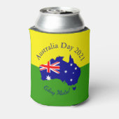 一致する文字の編集オーストラリアの日 缶クーラー (缶裏面)