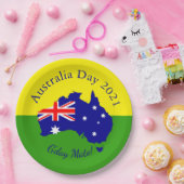 一致する文字の編集Australia Day 9" ペーパープレート (パーティー)