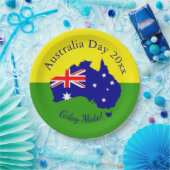 一致する文字の編集Australia Day 9" ペーパープレート (パーティー)