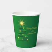 一致する緑のツリー変更名20xx 紙コップ (裏面)