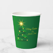 一致する緑のツリー変更名20xx 紙コップ (正面)