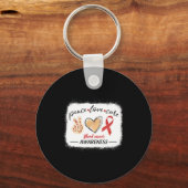 一致する血液がん認識度平和ラブキュアbl キーホルダー (正面)