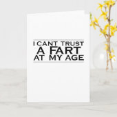 一致する誕生日私は私の年齢で信頼を屁傾けます カード (黄色い花)