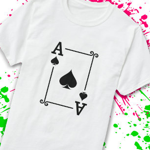 一致するAceスペードスーツトランプ モダン Tシャツ