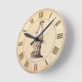 一致のミニットマン ラウンド壁時計 (傾斜)