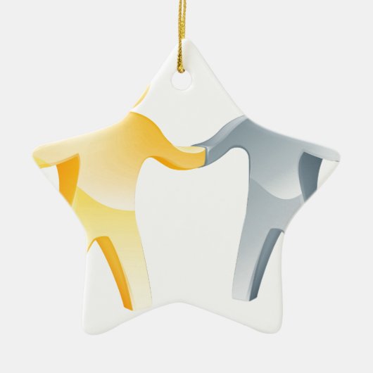 一致の概念 セラミックオーナメント (正面)