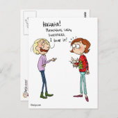 一致の醜いセーターの郵便はがき ポストカード (正面/裏面)