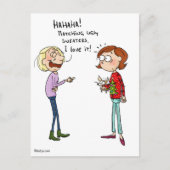 一致の醜いセーターの郵便はがき ポストカード (正面)