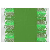 一致セット白トナカイ編集名（緑） テーブルクロス (正面(横))