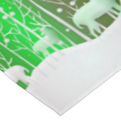 一致セット白トナカイ編集名（緑） テーブルクロス (アングル)