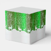 一致セット白トナカイ編集名（緑） フェイバーボックス (裏面サイド)