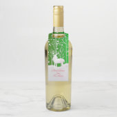 一致セット白トナカイ編集名（緑） ボトルネックタグ (ボトル)