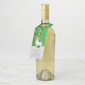 一致セット白トナカイ編集名（緑） ボトルネックタグ (アングル)