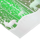 一致セット白トナカイ編集名（緑） ミディアムテーブルランナー (コーナー)