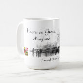 一致ポイント灯台、ハバーde Grace、メリーランド コーヒーマグカップ (正面左)