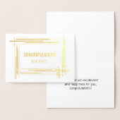 一般おめでとうモダントレンディー 箔カード (ディスプレー)