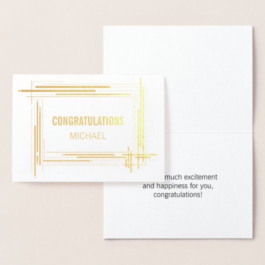 一般おめでとうモダントレンディー 箔カード (ディスプレー)