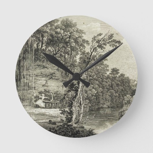 一般に次と呼ばれる孔化春の見解 ラウンド壁時計 (正面)