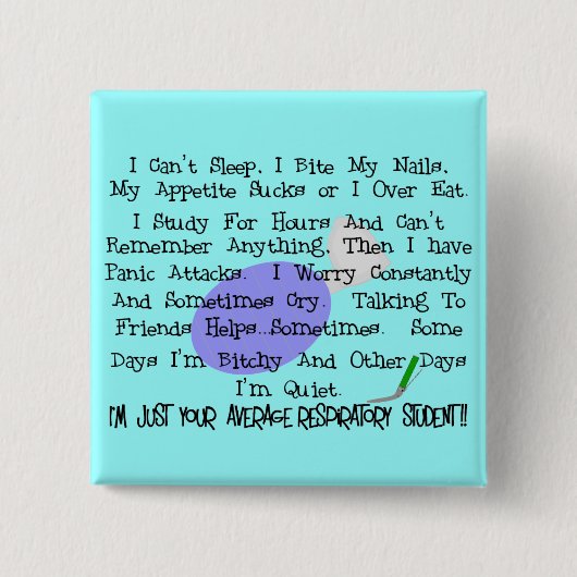 一般の呼吸学生 缶バッジ (正面)