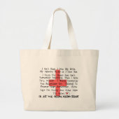 一般の看護学生のおもしろいなギフト ラージトートバッグ (正面)