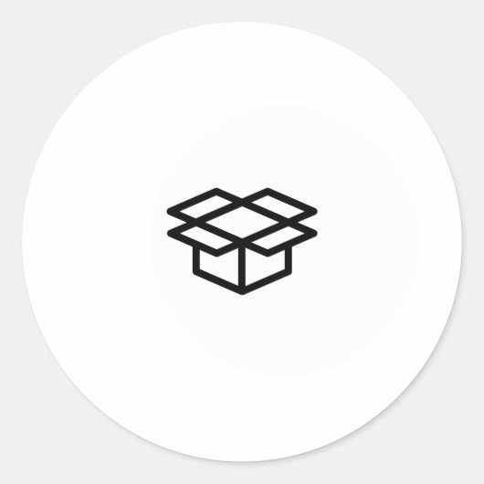 一般アイコンのシール ラウンドシール (正面)