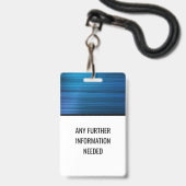 一般オフィスバッジ バッジ (裏面（ネックストラップ付）)