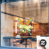 一般カスタマイズいかりオール航海のテーマ ウィンドウサイン (カフェ窓)